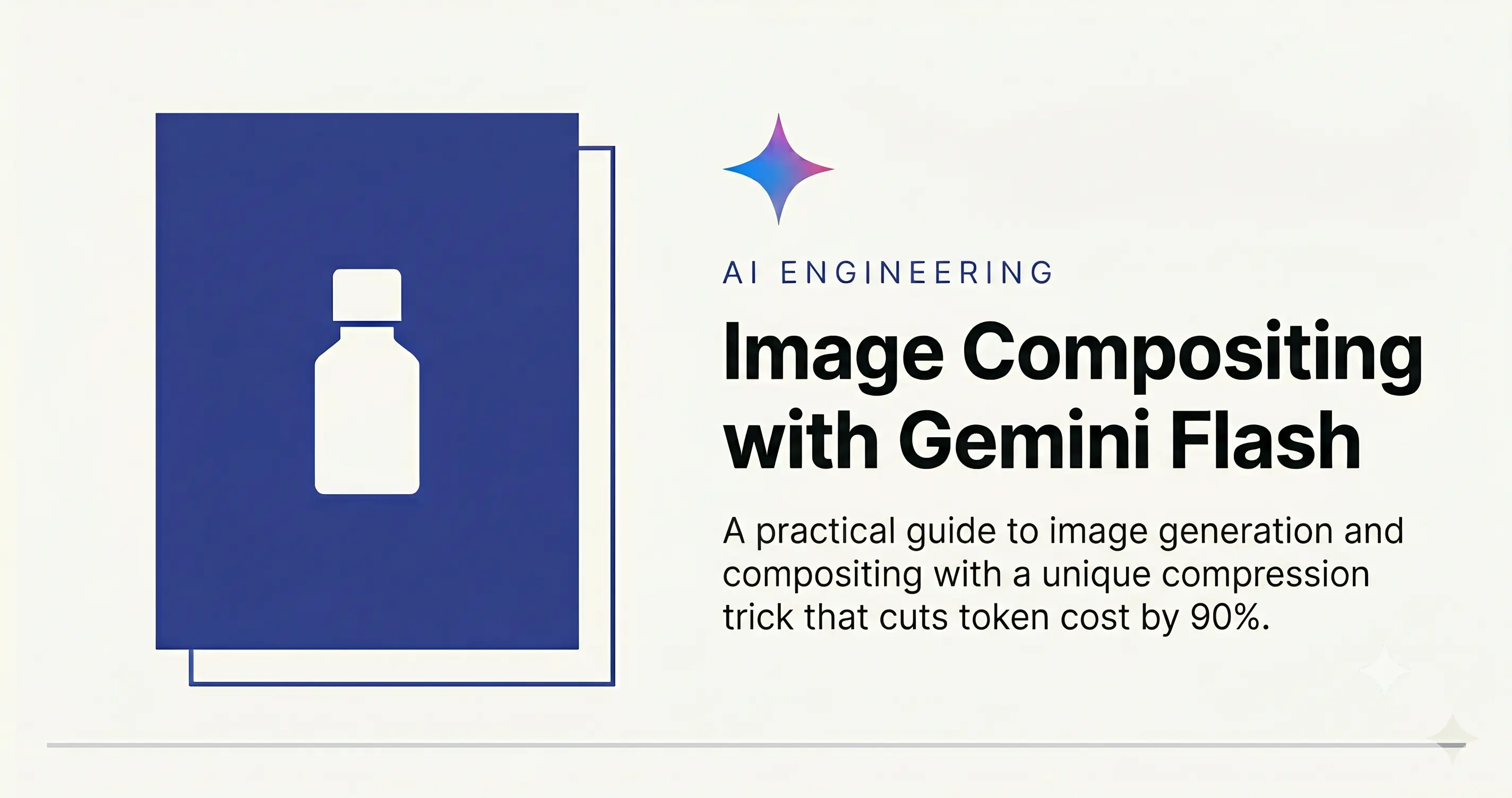 AI-generated product composite inside a 3D retail environment